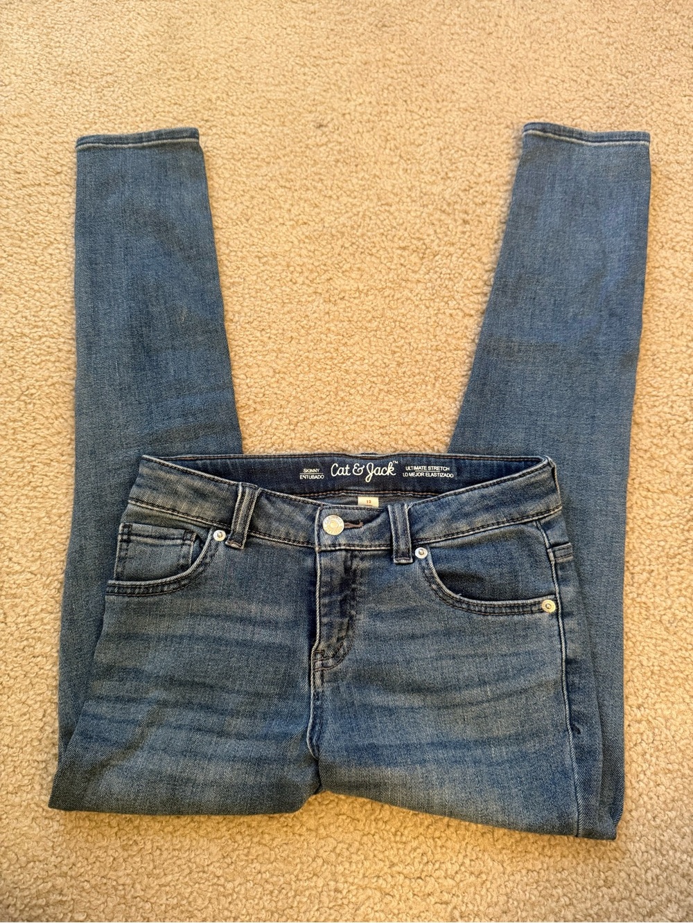 Cat & Jack Blue Kids Stretch Skinny Jeans